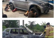 Mobil Mewah Jadi Bangkai! Detik-detik BMW X3 Kandas di Gerbang Tol Belahanrejo, Kerugian Miliaran Rupiah