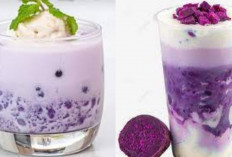 Anti Ribet! Begini Resep Es Lumut Ubi Ungu Segarnya Kekinian Banget