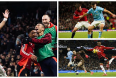 Liga Inggris - Manchester United Bungkam Manchester City Skor 2-1