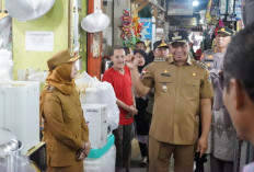 Wako Pagaralam Pimpin Apel Gabungan Yustisi di Pasar Dempo Permai 