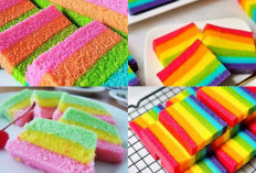 Cobain Guys Resep Bolu Santan Pelangi, Kue Kukus Pakai 5 Butir Telur Yang enak Sekarang! 