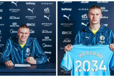 Manchester City  Perpanjang Kontrak, Erling Haaland  Hingga 2034