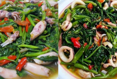 Yuk Cobain Resep Tumis Kangkung dan Cumi yang Gurih Spesial Untuk Makan Siang! 