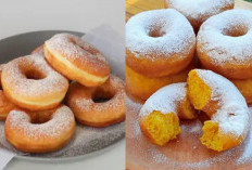 Resep Jajanan Favorit Keluarga, Donat labu kuning Lezat Dan Ekonomis Begini Bikinnya! 