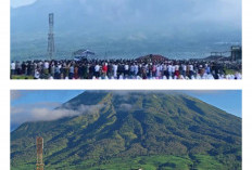 Menikmati Salat Led dengan Panorama Gunung, Lokasi Viral di Jawa Tengah
