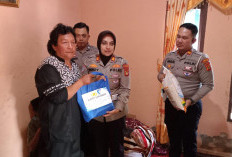 Satlantas Polres Pagar Alam Serahkan Santunan untuk Keluarga Korban Lakalantas