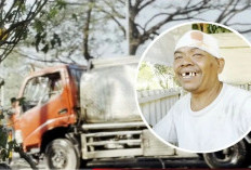 Truk Bawa 7 Ton Minyak Goreng Terguling