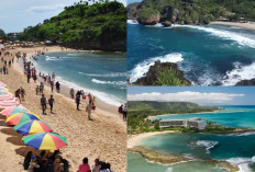 Keindahan Pantai Indrayanti, Pasir Putih, Laut Biru, dan Sunset Menawan