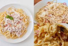 Resep Spaghetti Carbonara Sosis Creamy, untuk Menu sahur Praktis!