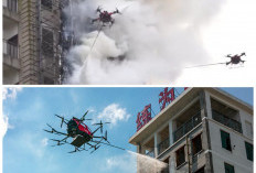 Ikuti Aksi Drone Pemadam Api yang Siap Lawan Api di Langit Kota