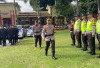 Kapolres Pimpin Apel Pergeseran Pasukan PAM TPS 