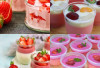 Puding Stroberi Lembut dengan Topping Buah Segar, Begini Cara Membuatnya